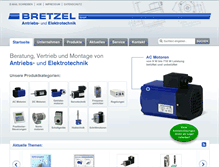 Tablet Screenshot of bretzel-gmbh.de